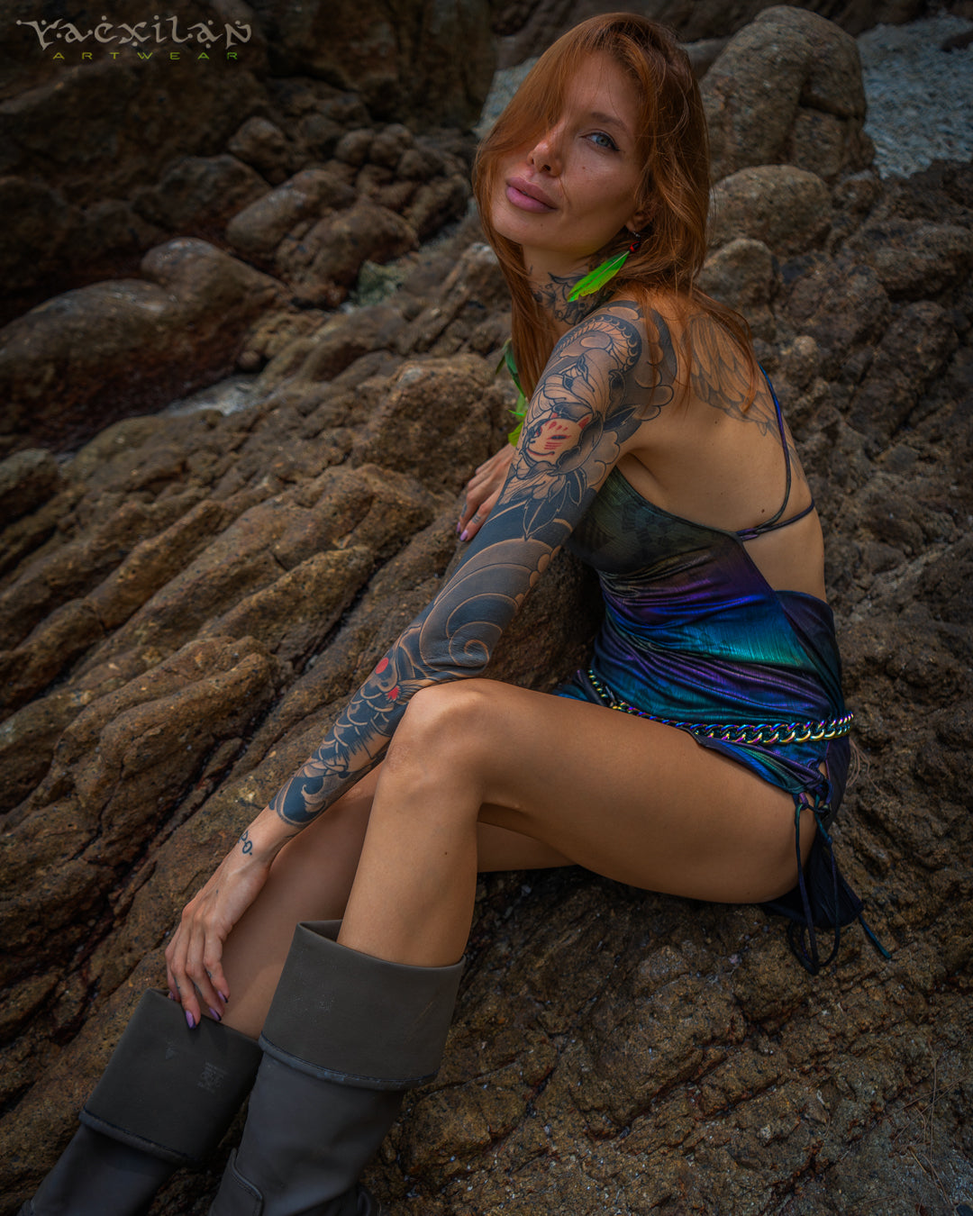 Mini BOMB DRESS / Holographic Rainbow - MATZOKIO